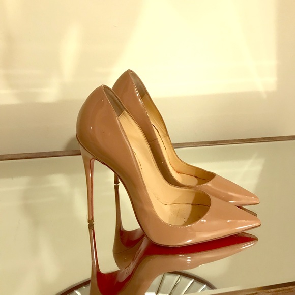 Christian Louboutin Shoes - Christian Louboutin Nude So Kate Pump 120